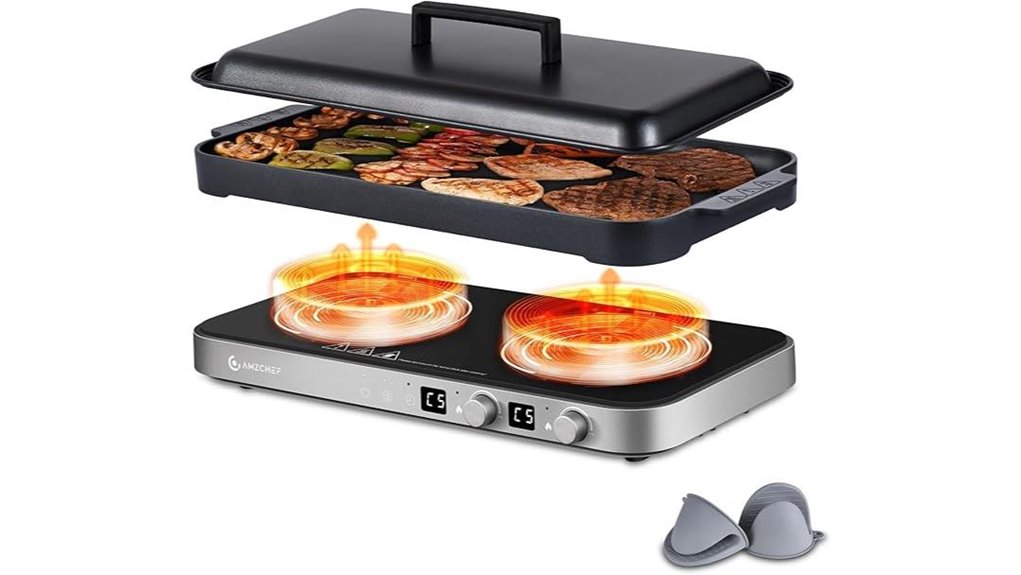 induction cooktop with griddle