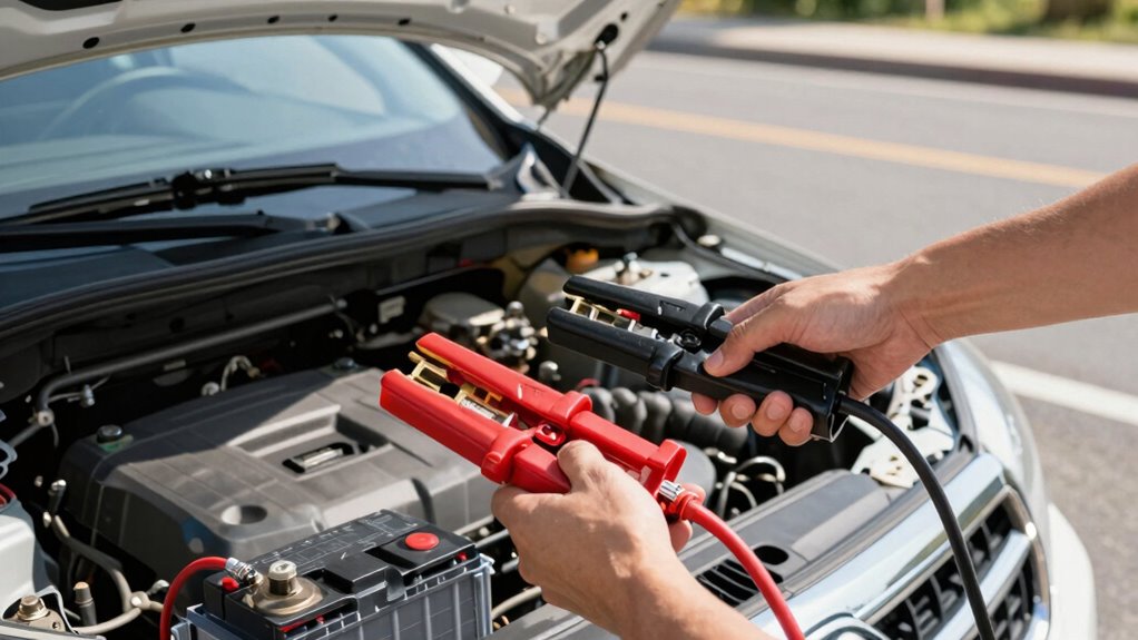 jump start car safely