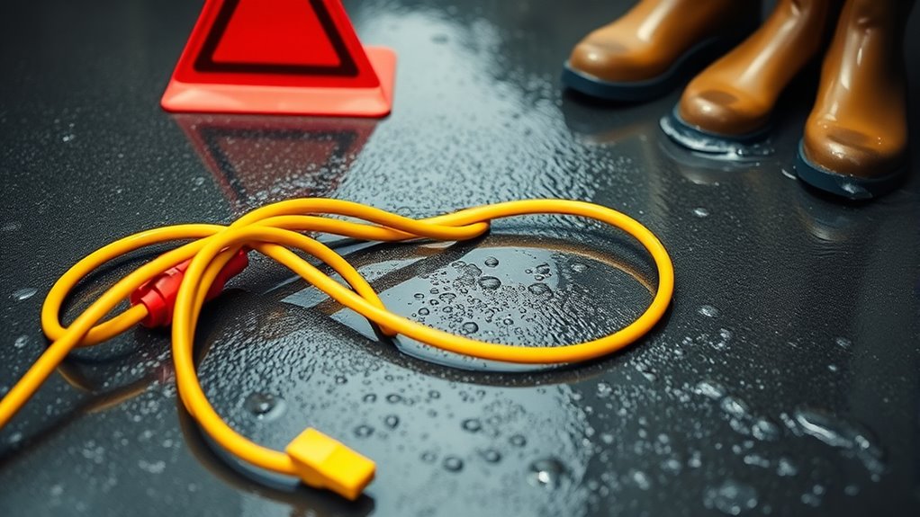 keep cords dry and safe