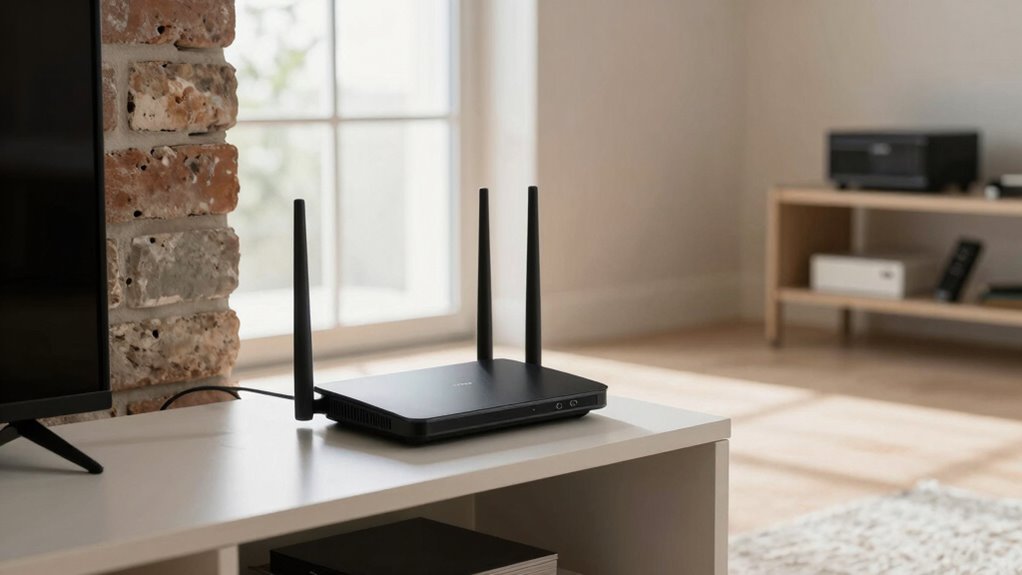 keep router away obstacles