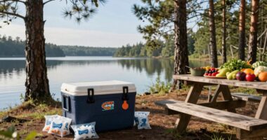 keeping food chilled outdoors
