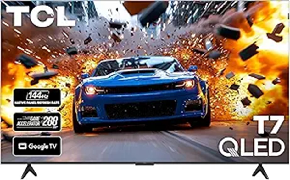 large 4k qled smart tv