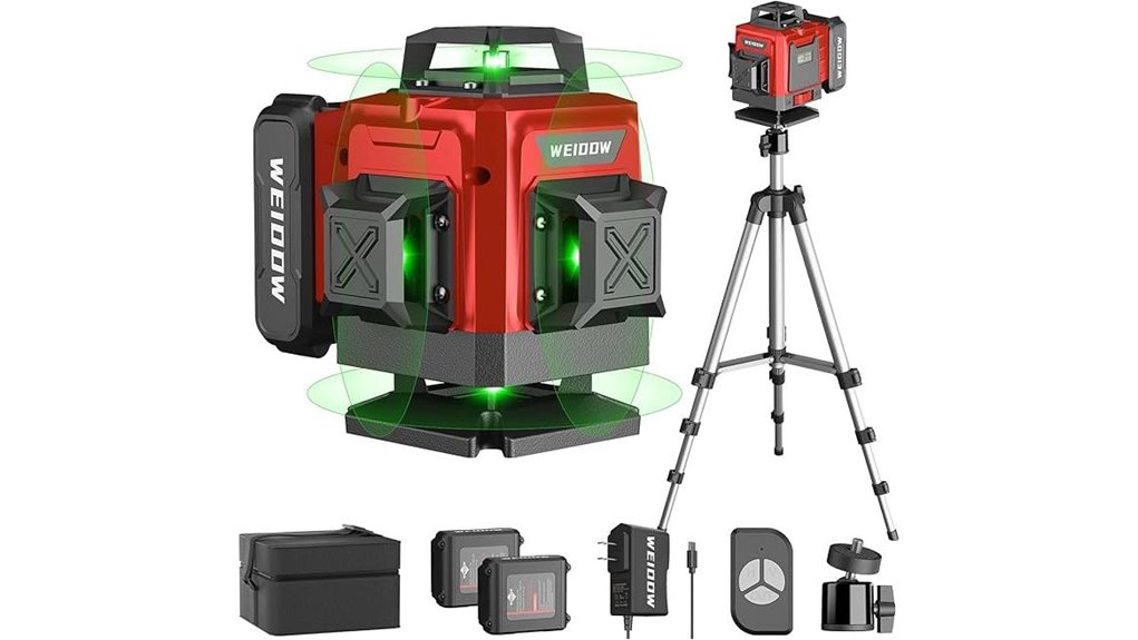 laser level with tripod