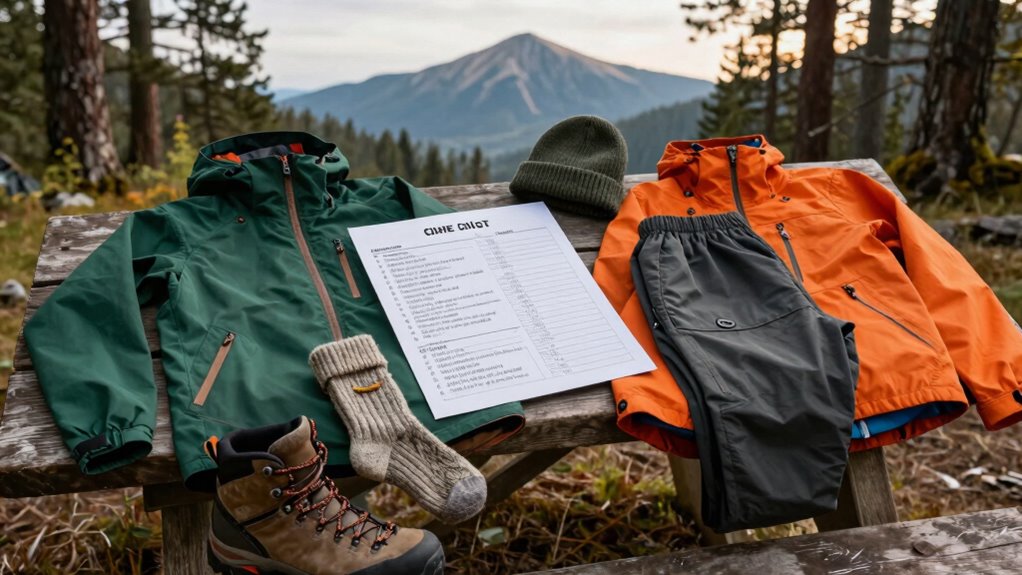 layered clothing for camping