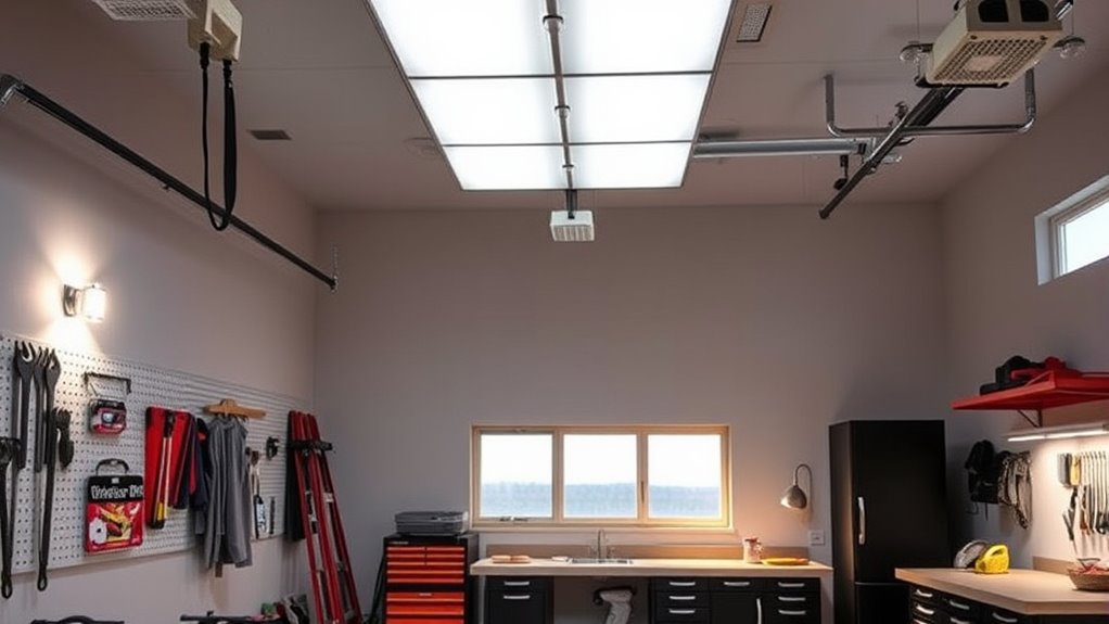 layered garage lighting guide