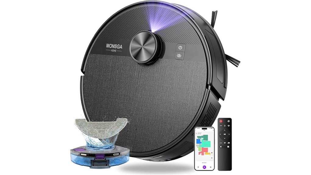 lidar equipped vacuum and mop