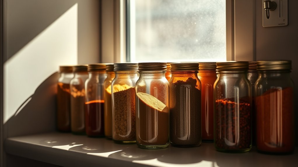 light exposure degrades spices