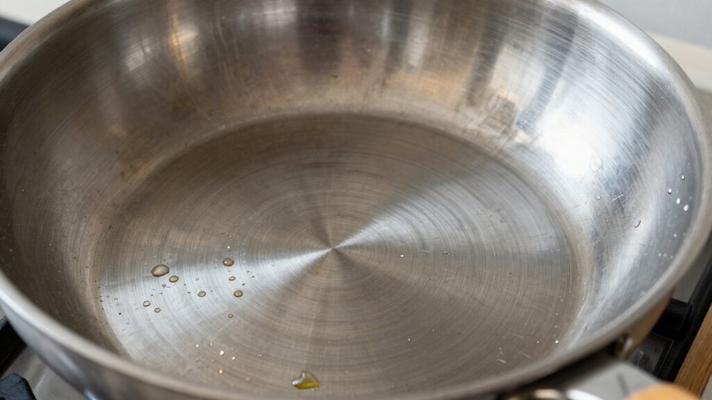 loosen stuck food gently