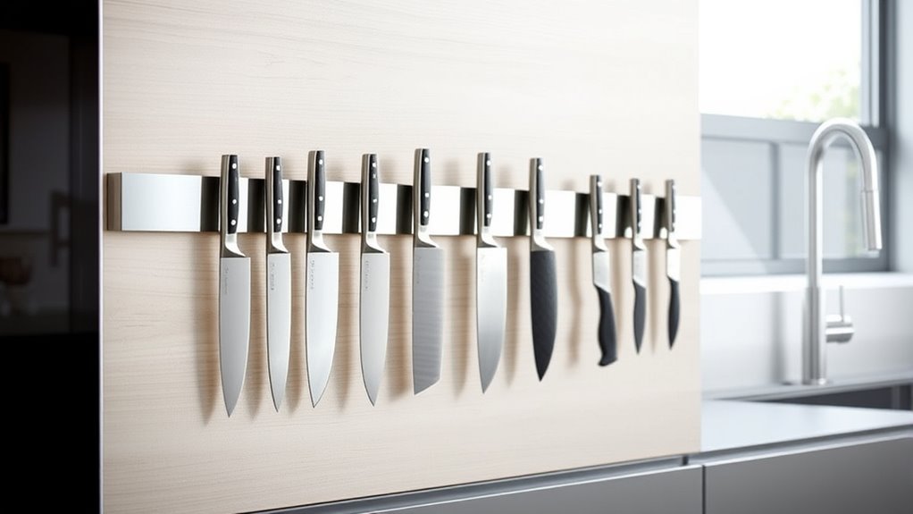 magnetic strips enhance kitchen safety