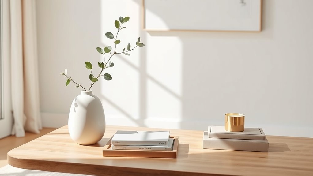 maintain calm clutter free space