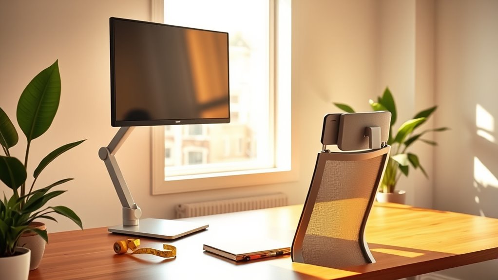 monitor height adjustment tips