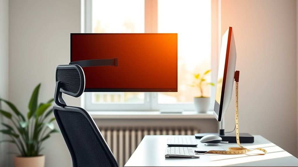 monitor height and setup