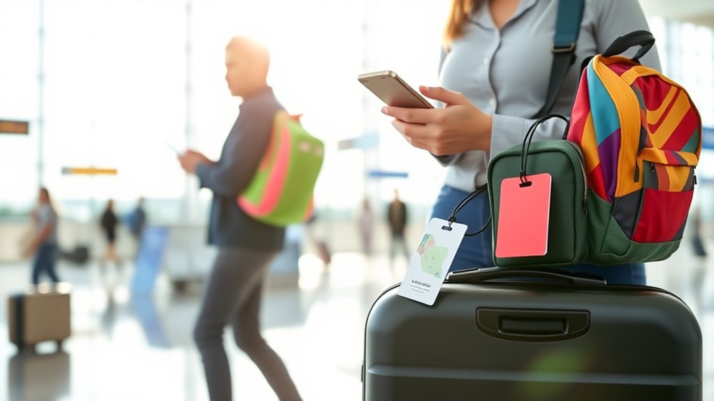 monitor luggage with technology