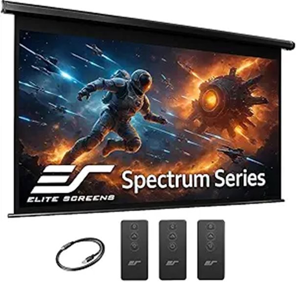 motorized 150 inch projector screen