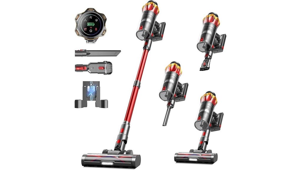 oled touchscreen cordless vacuum