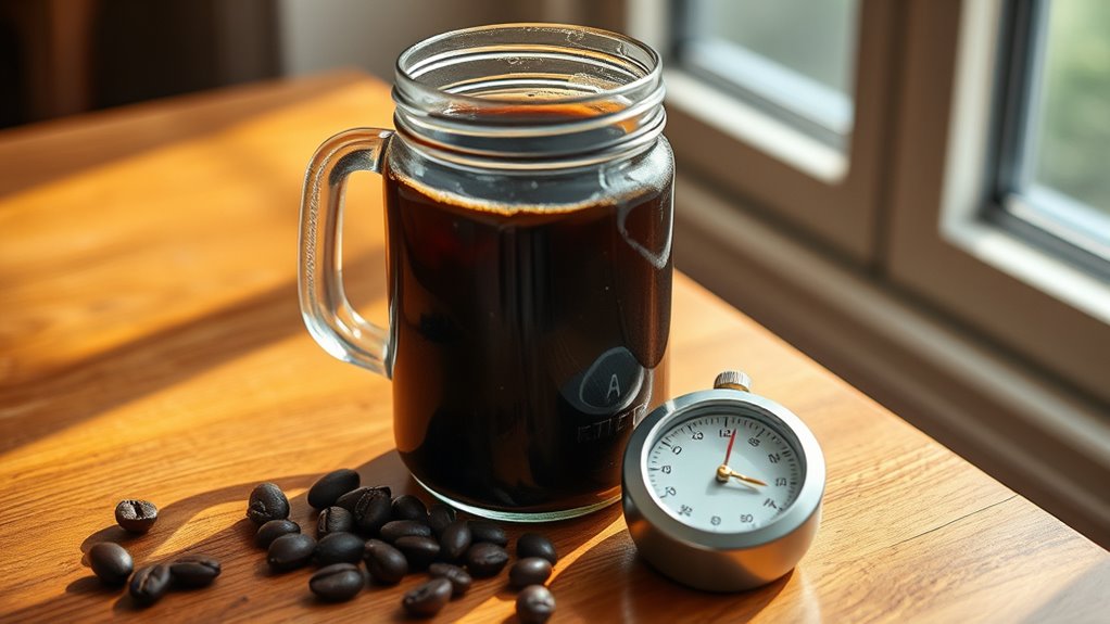 optimal cold brew steeping
