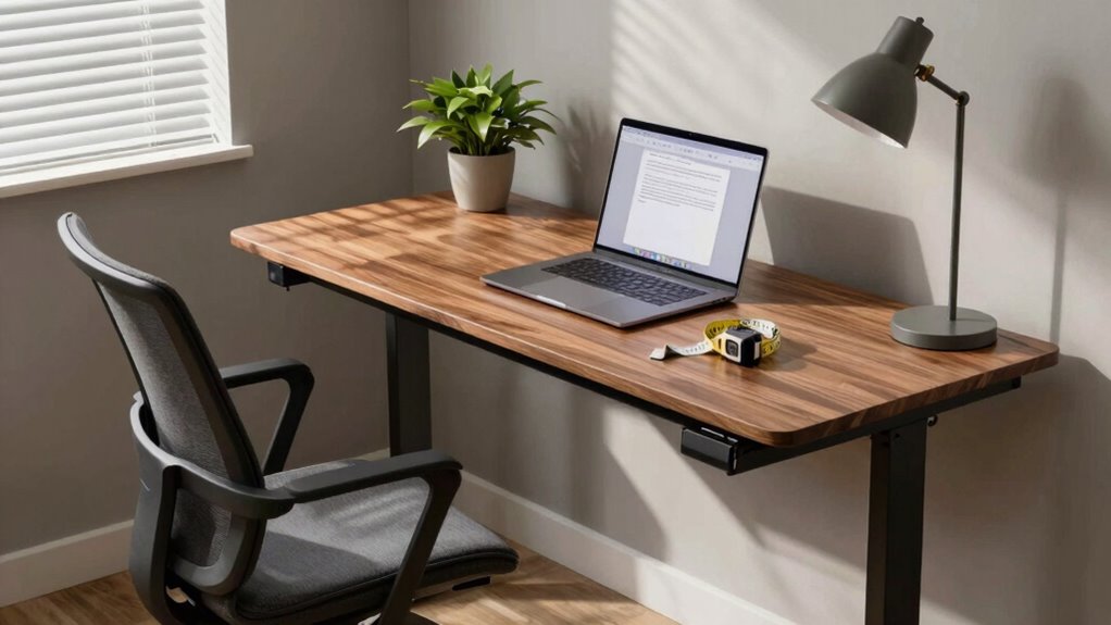 optimal desk height adjustment