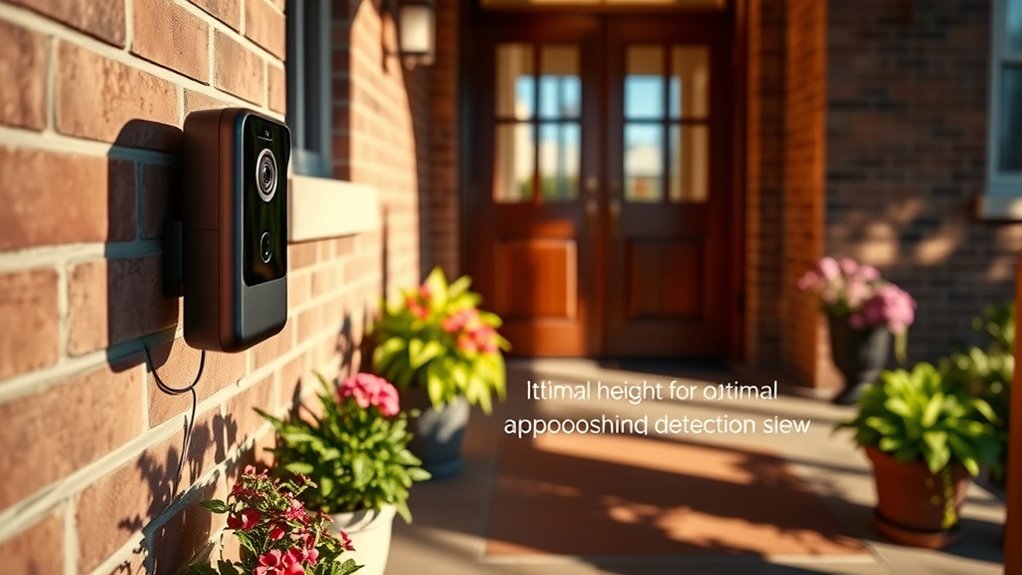 optimal video doorbell height