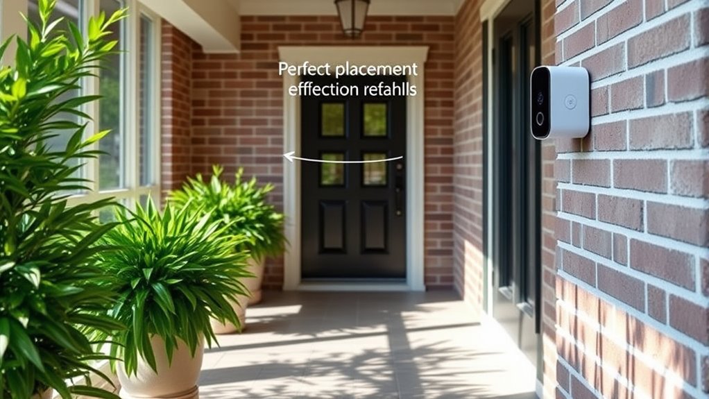 optimal video doorbell placement