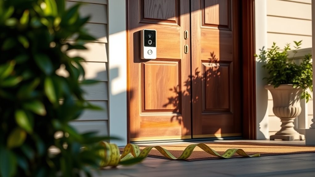 optimal video doorbell placement