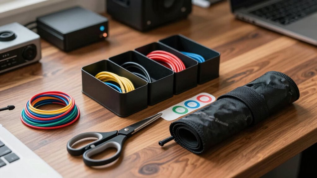 organize cables for efficiency