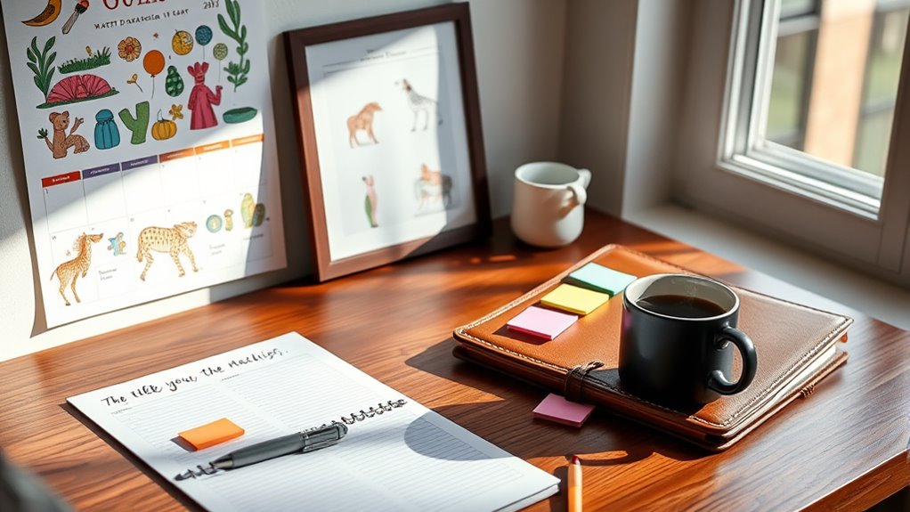 organized calendar and task management