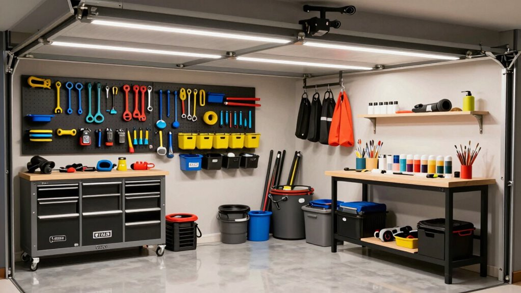 organized garage functional zones