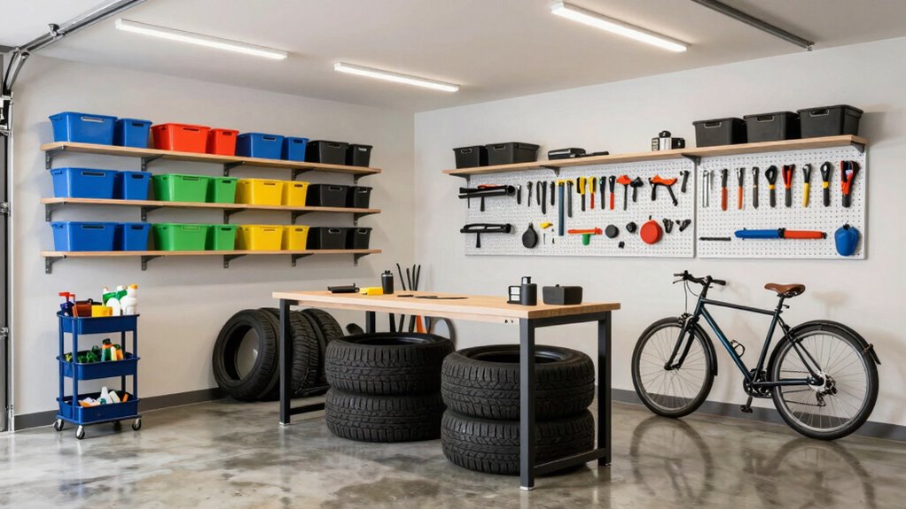 organized garage maintenance tips