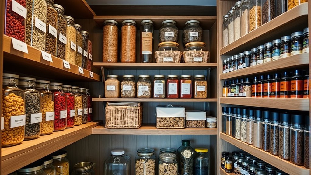 organized pantry for efficiency