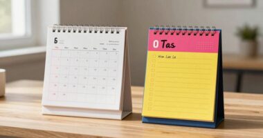 organizing schedules and tasks