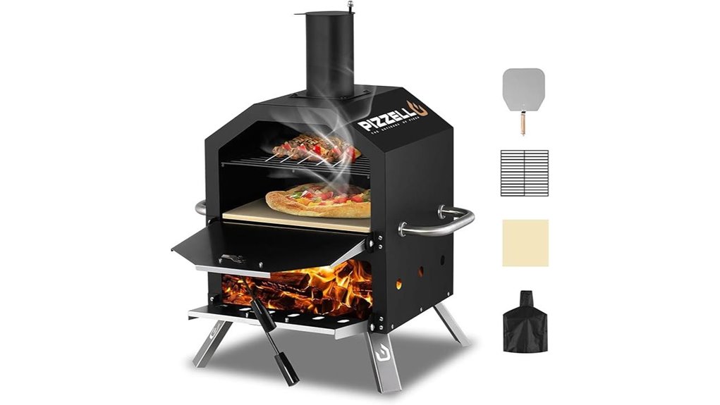 outdoor wood fired pizza oven