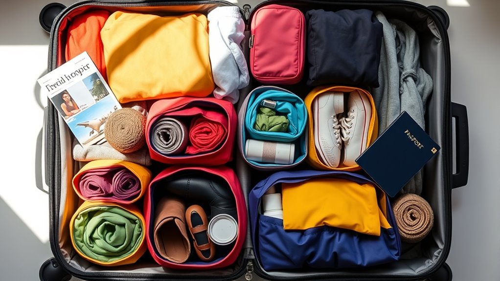 packing cubes enhance organization