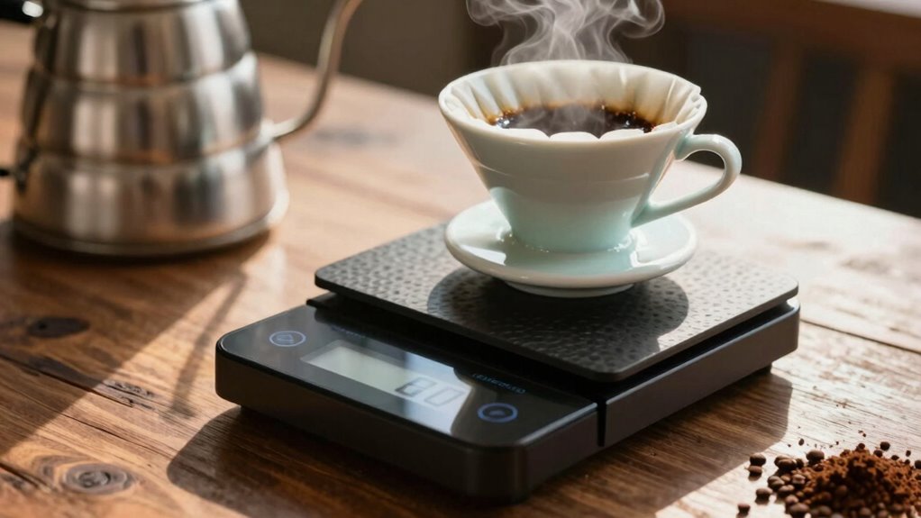 precision brewing with scales