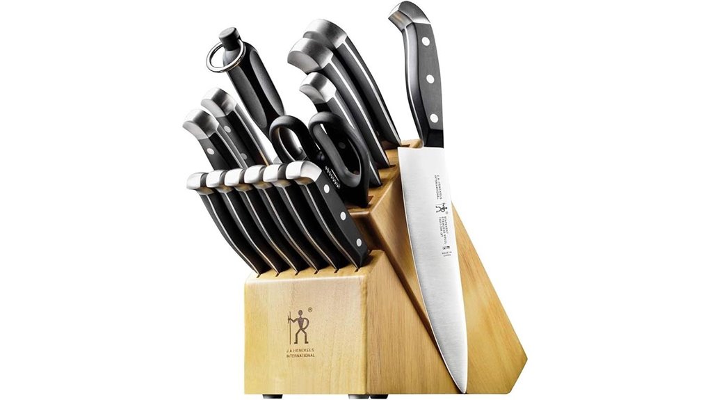 premium knife set block