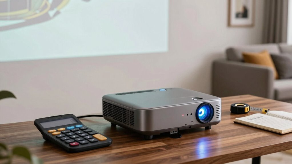 projector screen size calculator