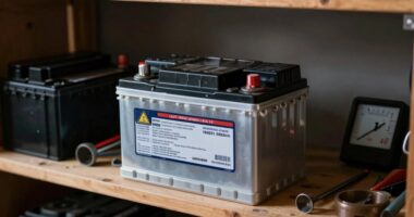 proper car battery storage