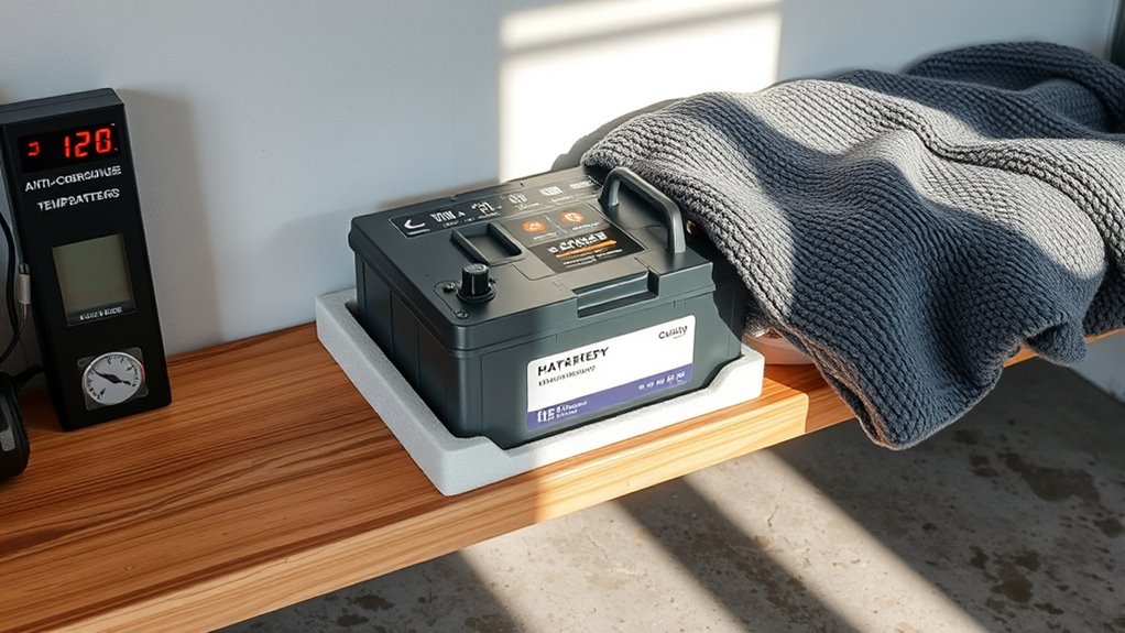 proper car battery storage