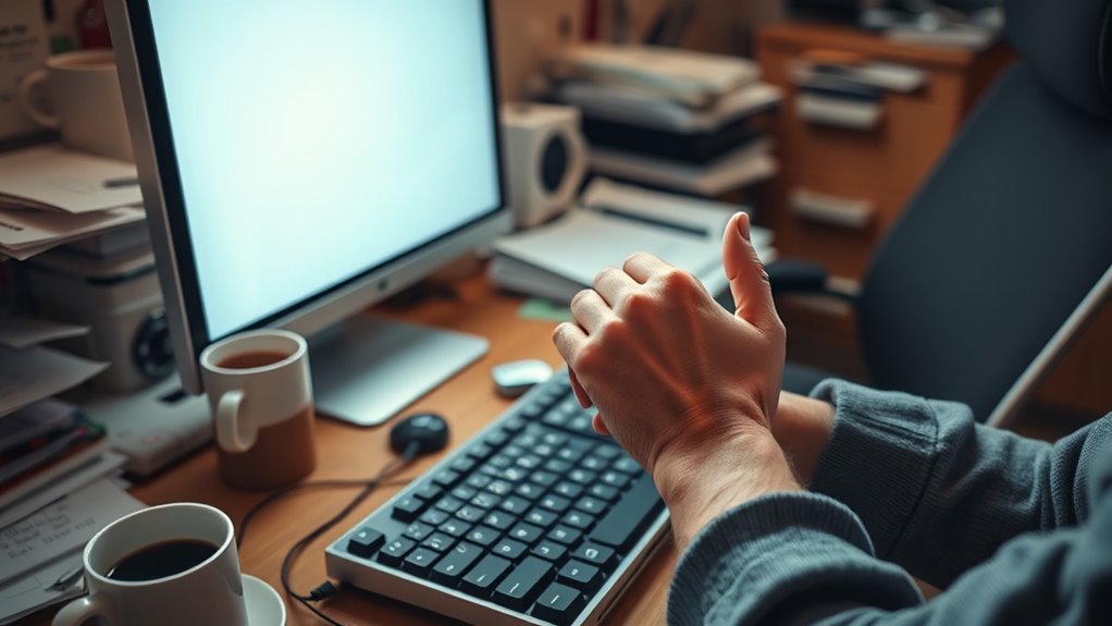 proper posture alleviates wrist pain