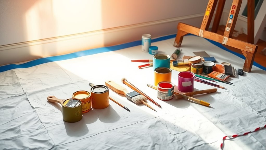 protect your painting area