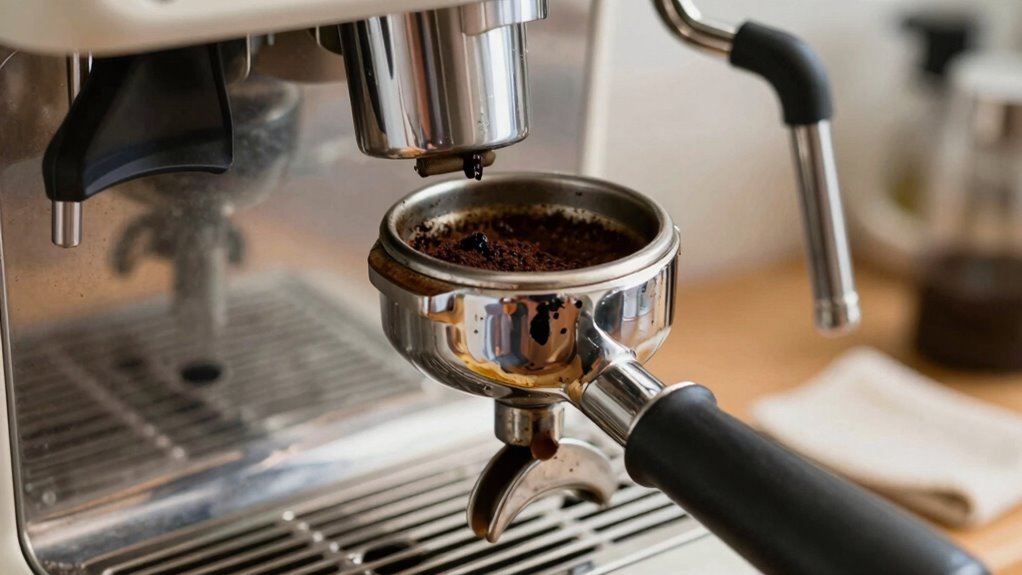 regular portafilter cleaning essential