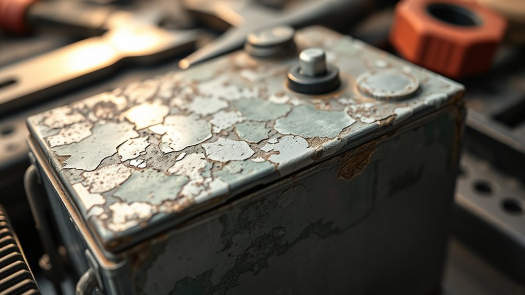 replace corroded battery promptly