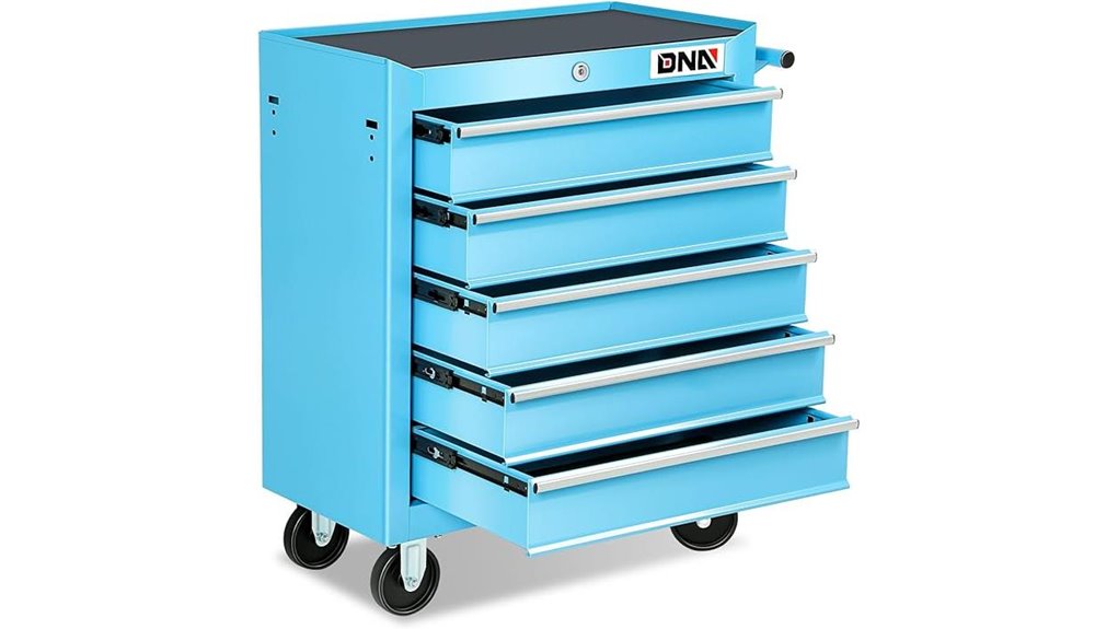 rolling tool cabinet with lock