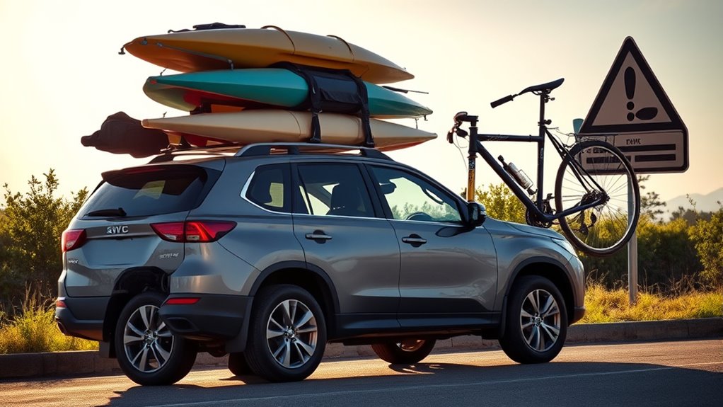 roof rack weight overload signs