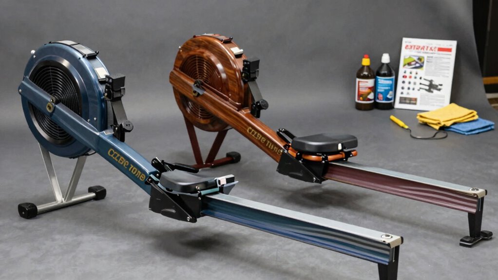 rowing machine maintenance comparison