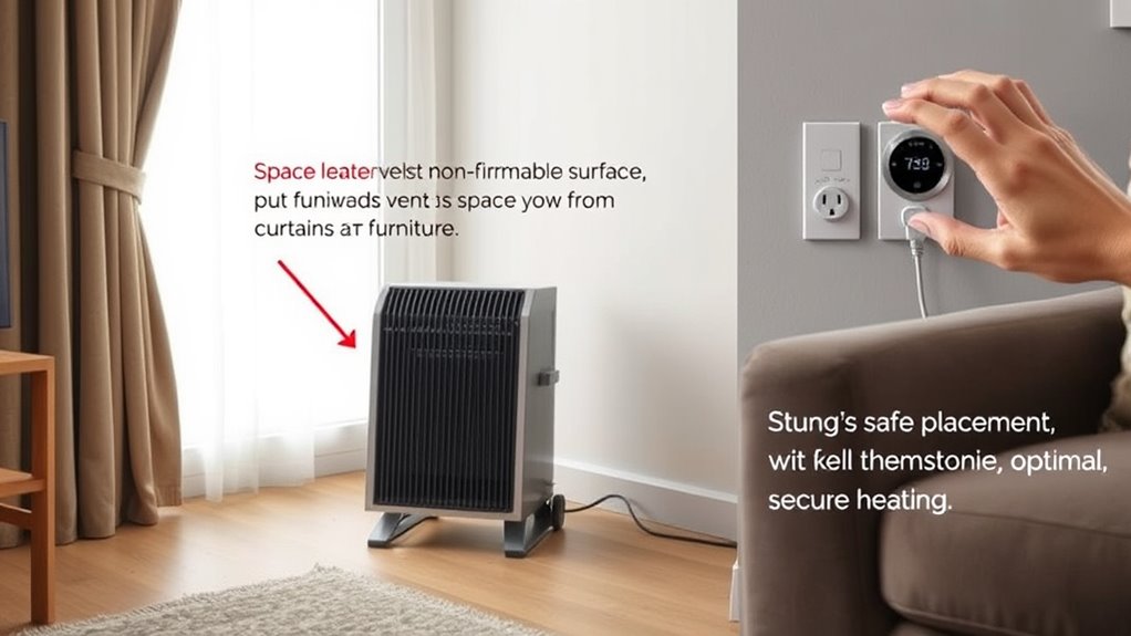 safe heater placement and maintenance