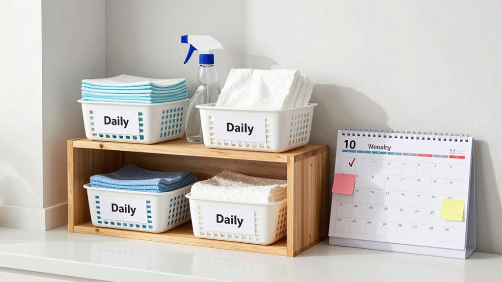 schedule cleaning tasks regularly