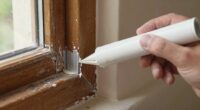 seal gaps with caulking