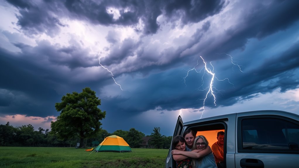 seek safe shelter quickly