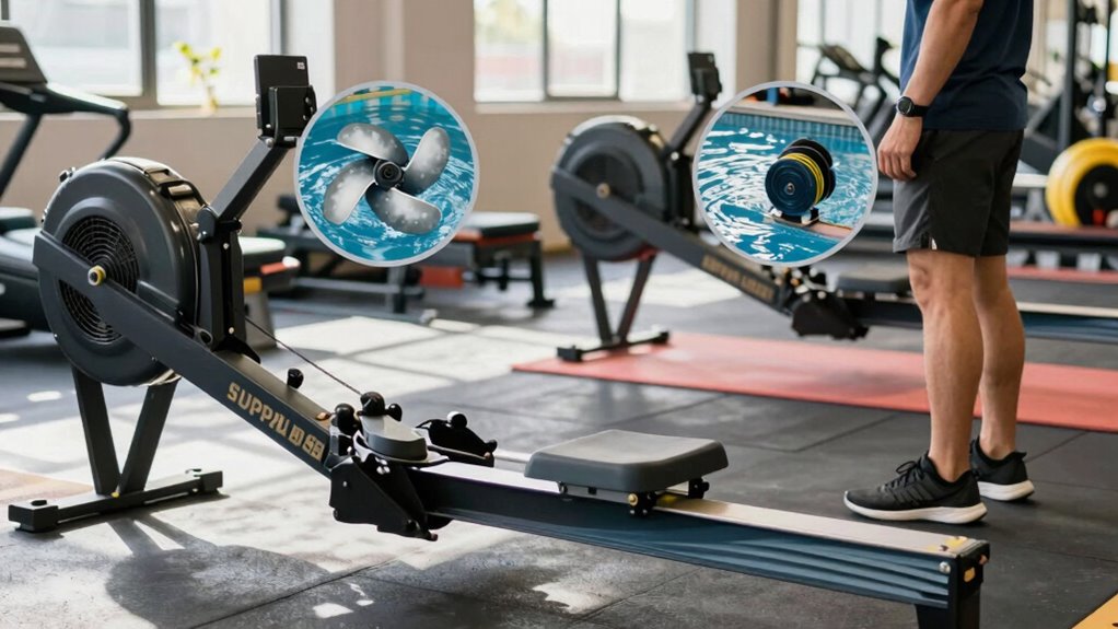 select optimal rowing resistance