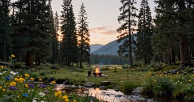 selecting an ideal campsite